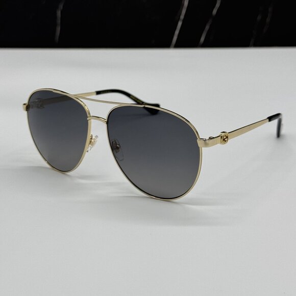 NEW GUCCI GG1088S 001 WITH GOLD CHAIN UNISEX GUCCI SUNGLASSES main image 12